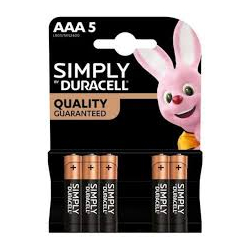 БАТЕРИИ DURACELL SIMPLY AAA 5 БР