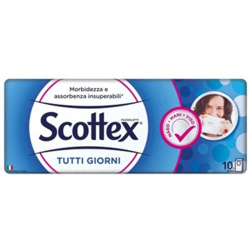 НОСНИ КЪРПИЧКИ/САЛФЕТКИ SCOTTEX, 4-ПЛ 10 БР