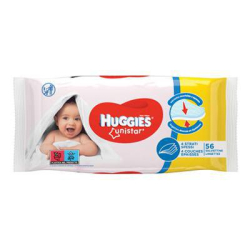 МОКРИ КЪРПИЧКИ HUGGIES UNISTAR 56 БР