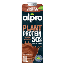 СОЕВО МЛЯКО ALPRO PROTEIN С ВКУС НА ШОКОЛАД 1Л