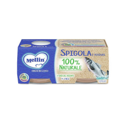 ПЮРЕ MELLIN SPIGOLA /ЛАВРАК/ 100% NATURALE, 2Х80Г