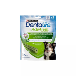 ДЕНТАЛНИ БИСКВИТКИ ЗА КУЧЕТА PURINA DENTALIFE ACTIVE FRESH - MEDIUM