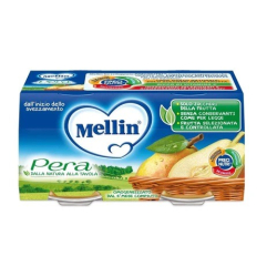 ПЛОДОВО ПЮРЕ MELLIN PERA /КРУША/100% NATURALE 2Х100Г, СТЪКЛО