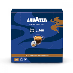 КАФЕ КАПСУЛИ BLUE LAVAZZA ESPRESSO CREMA LUNGO, КУТИЯ 100 БР