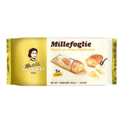 БУТЕРКИ VICENZI MINI SNACK С КРЕМ ВАНИЛИЯ 125 Г
