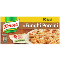 БУЛЬОН НА КУБЧЕТА KNORR FUNGHI PORCINI /С ВКУС НА МАНАТАРКИ/, 10 БР