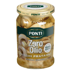 ГЪБИ НА ГРИЛ PONTI ZERO OLIO /БЕЗ МАЗНИНА/ В СТЪКЛО 300 Г