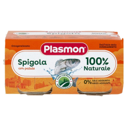БЕБЕШКО ПЮРЕ PLASMON ЛАВРАК СЪС ЗЕЛЕНЧУЦИ 2 х 80 Г