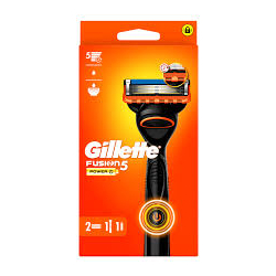 САМОБРЪСНАЧКА С ПОДВИЖНА ГЛАВА GILLETTE FUSION 5 POWER RASOIO + 2 НОЖЧЕТА