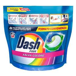 КАПСУЛИ ЗА ЦВЕТНО ПРАНЕ DASH ALL IN 1 COLOR ПЛИК, 75 БР