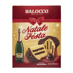 КОЛЕДЕН КЕКС BALOCCO NATALE IN FESTA MAXICIOK + ПЕНЛИВО ВИНО 800 Г