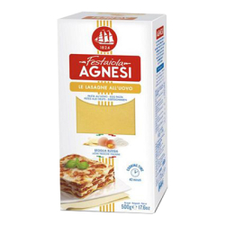 ПАСТА-КОРИ ЗА ЛАЗАНЯ AGNESI ALL UOVO 500 Г