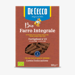 БИО ПЪЛНОЗЪРНЕСТА ПАСТА DE CECCO TORTIGLIONI №23, 500 Г
