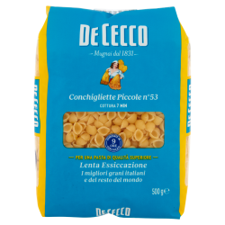 ПАСТА DE CECCO CONCHIGLIETTE PICCOLE №53, 500 Г