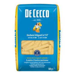 ПАСТА/МАКАРОНИ DE CECCO SEDANI RIGATI №57, 500 Г