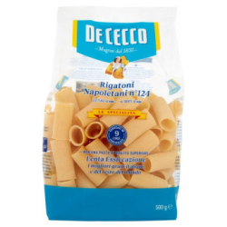 ПАСТА DE CECCO SPECIALITA RIGATONI NAPOLETANI №124, 500 Г