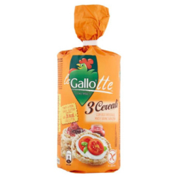 ПЪЛНОЗЪРНЕСТИ КРЕКЕРИ GALLO 3 CEREALI, 100 Г