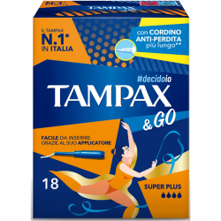 ТАМПОНИ TAMPAX & GO SUPER PLUS 18 БР
