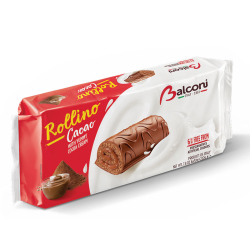 МИНИ РУЛЦА BALCONI ROLLINO CACAO 6 БР, 222 Г