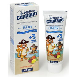 ДЕТСКА ПАСТА ЗА ЗЪБИ CAPITANO BABY +3Г TUTTI FRUTTI, 75 МЛ