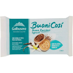БИСКВИТИ GALBUSERA BUONI COSI 160 Г С ВАНИЛОВ КРЕМ