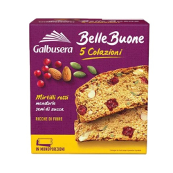 БИСКВИТИ С ЧЕРВЕНИ БОРОВИНКИ И СЕМЕНА GALBUSERA BELLE BUONE 200 Г