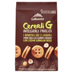 БИСКВИТИ САНДВИЧ GALBUSERA CEREALI-G С ЛЕШНИКОВ КРЕМ 250 Г