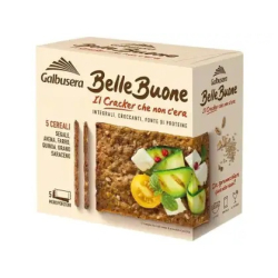 ПЪЛНОЗЪРНЕСТИ КРЕКЕРИ GALBUSERA BELLE BUONE С 5 ВИДА СЕМЕНА 200 Г