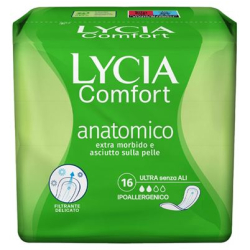 ДАМСКИ ПРЕВРЪЗКИ LYCIA ASSORBENTI ULTRA ANATOMICO 16 БР