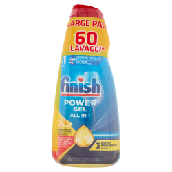 ПРЕПАРАТ ЗА СЪДОМИЯЛНА FINISH GEL POWER ALL IN ONE LEMON 2х600 МЛ