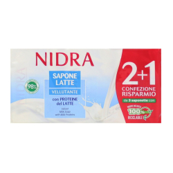 САПУН NIDRA IDRATANTE С МЛЕЧНИ ПРОТЕИНИ 3X90 Г