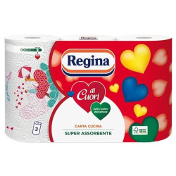 КУХНЕНСКА ХАРТИЯ REGINA DI CUORI, 2-ПЛ, 3 РОЛКИ