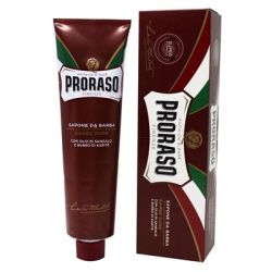 КРЕМ ЗА БРЪСНЕНЕ PRORASO ROSSO, САНДАЛОВО ДЪРВО В ТУБА, 150 МЛ 