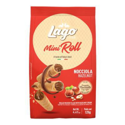 МИНИ ПУРИЧКИ LAGO MINI ROLL NOCCIOLA 125 Г