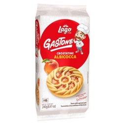БИСКВИТИ/МИНИ ТАРТ LAGO CROSTATINE С КАЙСИЯ 6 Х 40 Г