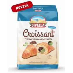 КРОАСАН DIVELLA С КРЕМ ШАМ ФЪСТЪК И ШОКОЛАД 210 Г