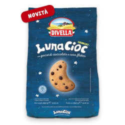 БИСКВИТИ DIVELLA OTTIMINI LUNA CIOCCOLATO GRUNCHY 350 Г