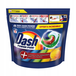 КАПСУЛИ ЗА ПРАНЕ DASH COLORE POWER EXTRA В ПЛИК 35 БР