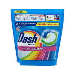 КАПСУЛИ ЗА ПРАНЕ DASH SALVA COLORE, 55 БР