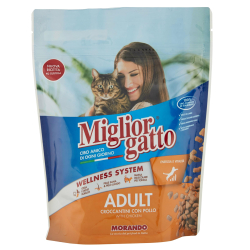 СУХА ХРАНА ЗА КОТКИ MIGLIORGATTO - ПИЛЕ 400 Г