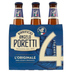 БИРА PORETTI 4 LUPPOLI Vol.5.5°, 3х330 МЛ