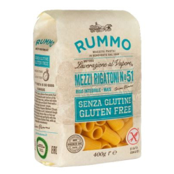 ПАСТА RUMMO MEZZI RIGATONI №51, БЕЗ ГЛУТЕН, 400 Г