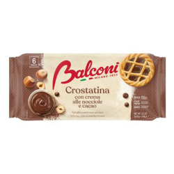 ТАРТАЛЕТИ BALCONI С ЛЕШНИКОВ КРЕМ И КАКАО 6 БР, 240 Г
