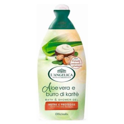 ДУШ ГЕЛ L'ANGELICA ALOE E KARITE, 450/500 МЛ