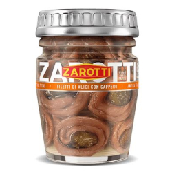 ФИЛЕ ОТ АНШОА ZAROTTI С КАПЕРСИ В СЛЪНЧОГЛЕДОВО ОЛИО, СТЪКЛО 60 Г