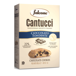 БИСКВИТИ FALCONE CANTUCCI CIOCCOLATO /С ШОКОЛАД/ В КУТИЯ 200 Г