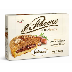 КЕКСЧЕТА FALCONE PIACERE С ЛЕШНИКОВ КРЕМ, КУТИЯ 4х60 Г