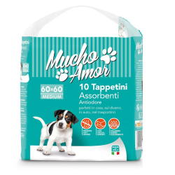 ПЕЛЕНИ ЗА ЖИВОТНИ MUCHO AMOR 60х60 10 БР