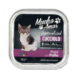 ПАСТЕТ ЗА КОТКИ MUCHO AMOR CUCCIOLO, ПИЛЕ 150 Г