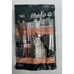 ЗАКУСКА/ПРЪЧКИ ЗА КОТКИ MUCHO AMOR FRESH STICKS SALMONE СЬОМГА 15 Г